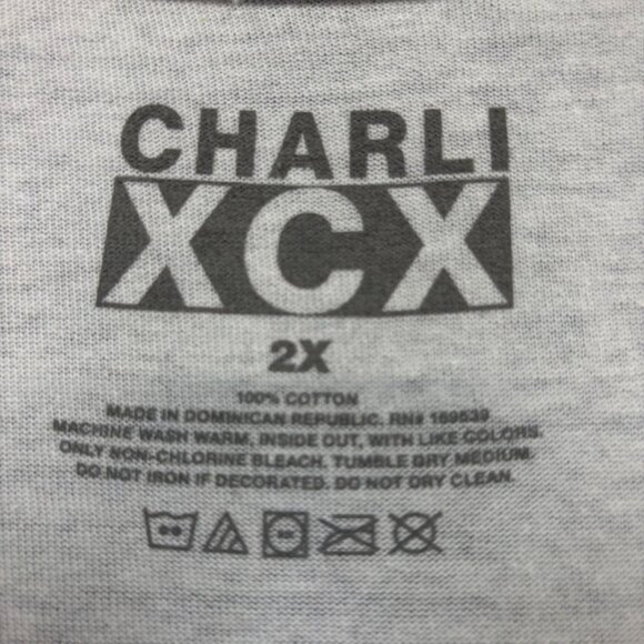 Charli XCX Princess With A Streak Popstar White T-Shirt Size 2X - Picture 4 of 4